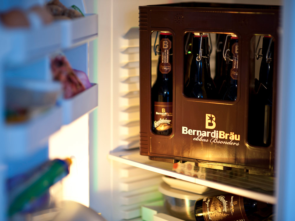 Kühlschrank mit Bier