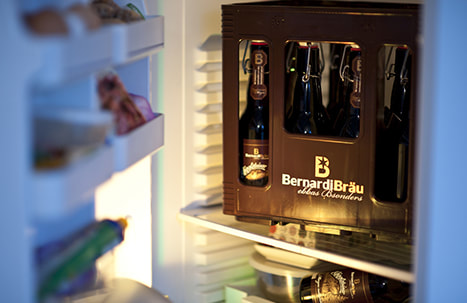 Kühlschrank mit Bier